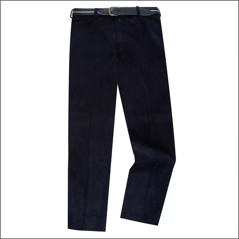 Dg's Merit Cotton Navy Corduroy Trousers*