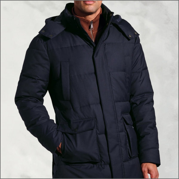 Brook Taverner Swanson Navy Water Repellent Padded Parka*