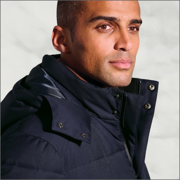 Brook Taverner Swanson Navy Water Repellent Padded Parka*