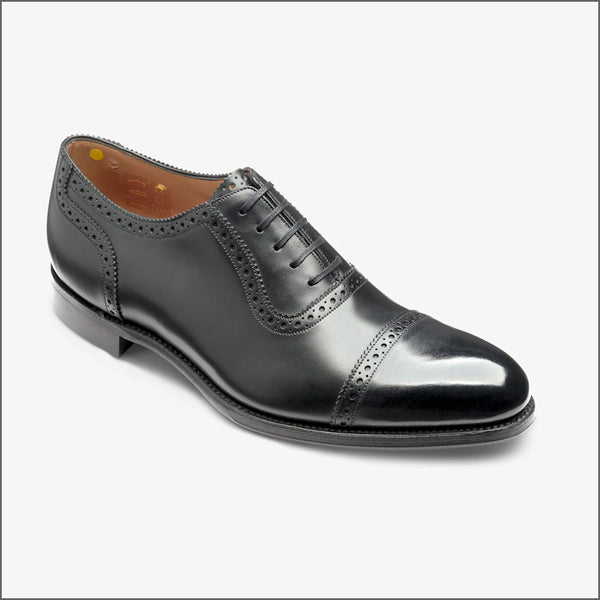 Loake Trinity Onyx Black Calf Leather~