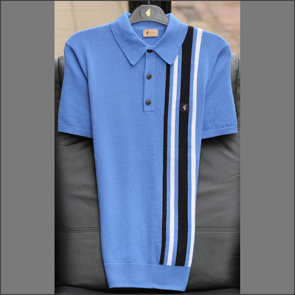 Gabicci Vintage Soda Thames Pattern Polo Top^