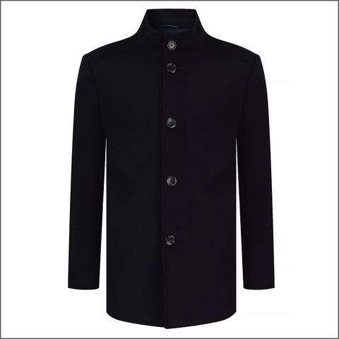 Daniel Grahame Dark Blue Watson Tailored Coat~