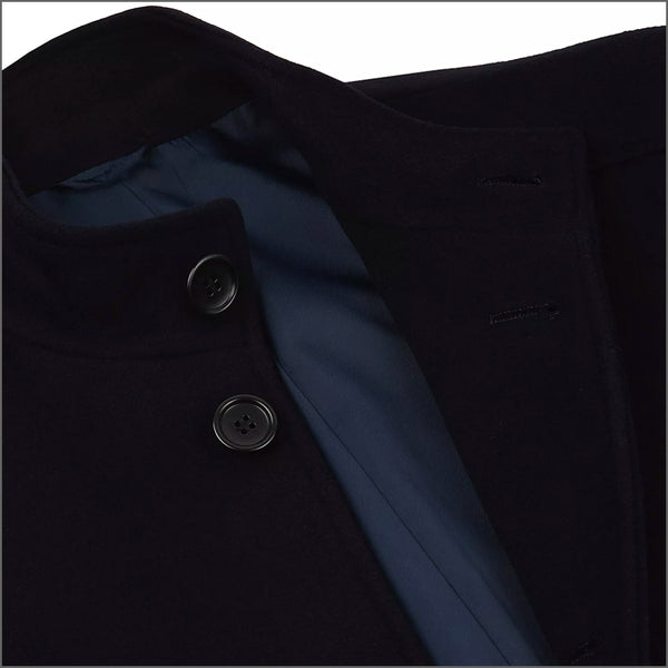 Daniel Grahame Dark Blue Watson Tailored Coat~