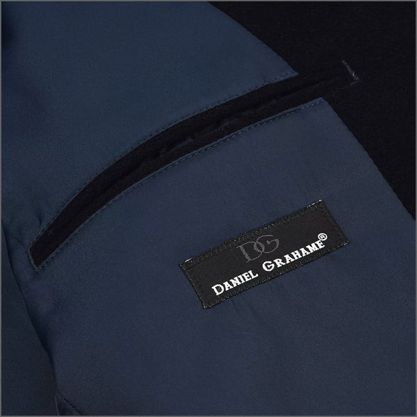 Daniel Grahame Dark Blue Watson Tailored Coat~