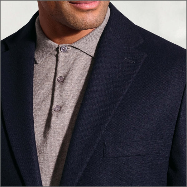 Brook Taverner Tailored Fit Wiggins Navy Italian Wool Jacket^^