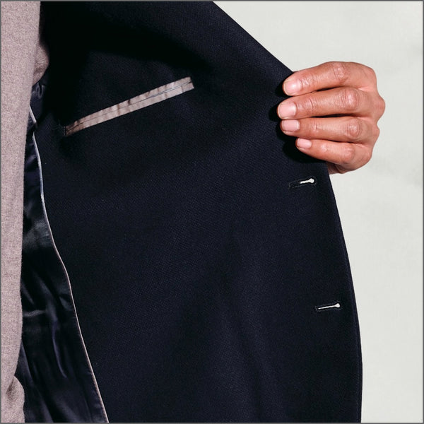 Brook Taverner Tailored Fit Wiggins Navy Italian Wool Jacket^^