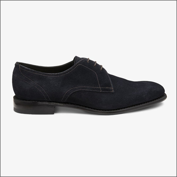 Loake Atherton Navy Suede Leather Shoe~