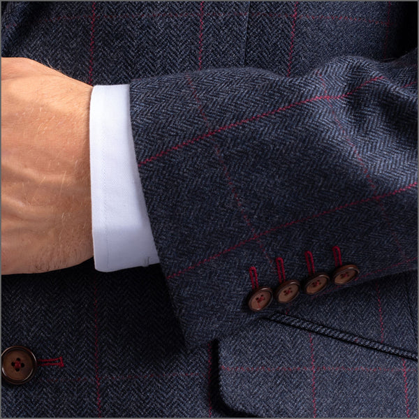 Gurteen Calver Blue Tweed Jacket,
