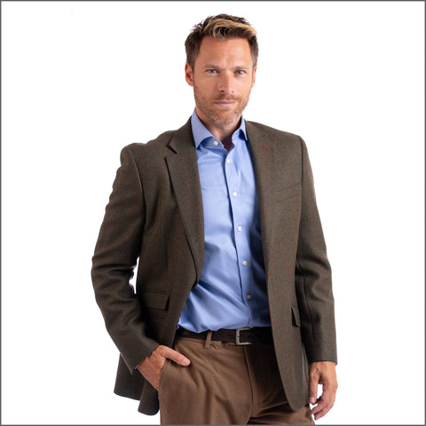 Gurteen Calver Olive Tweed Jacket,