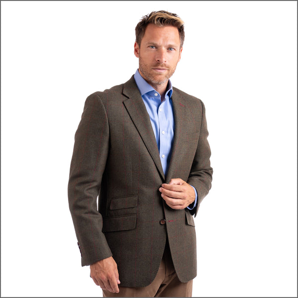 Gurteen Calver Olive Tweed Jacket,