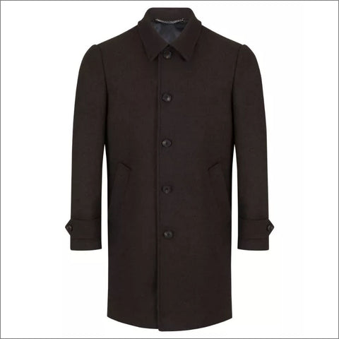 Douglas Edwards Brown Wool Coatª