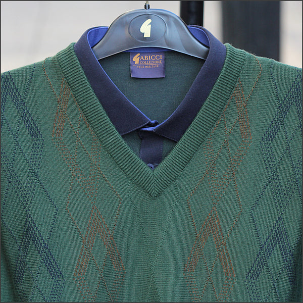 Gabicci M02 Forest Patterned  V Neck=