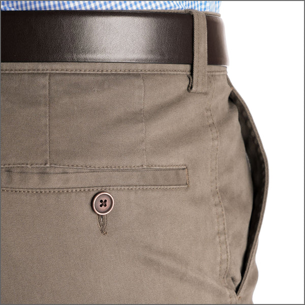 Gurteen Ladbrook Autumn Stretch Cotton Taupe Chino Trouser*