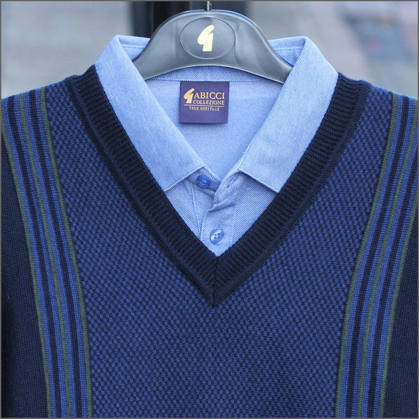 Gabicci M01 Navy V Neck*