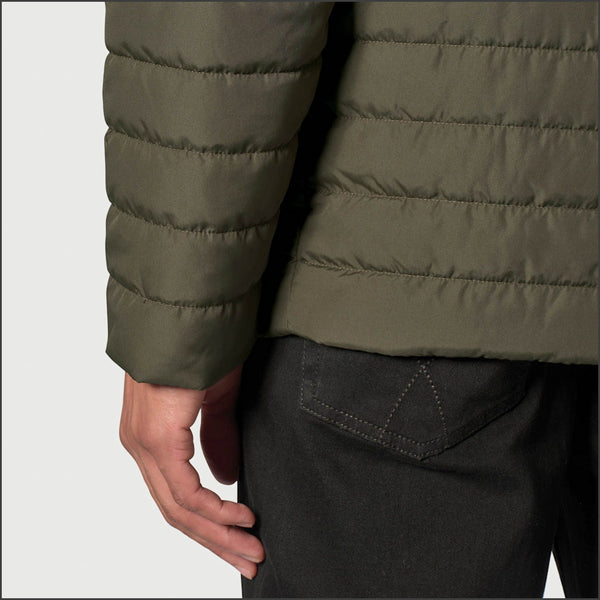 Brook Taverner Orlando Olive Quilted Puffer Jacket Casual*