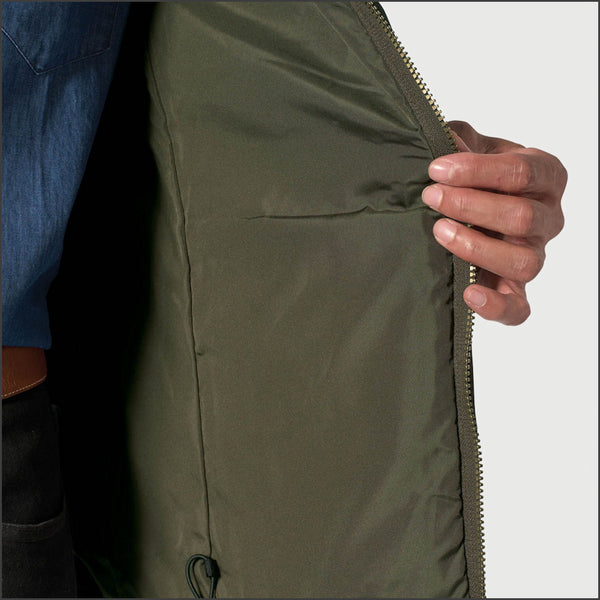 Brook Taverner Orlando Olive Quilted Puffer Jacket Casual*