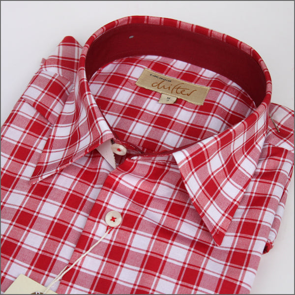 DG'S Red & White Check Short sleeve Shirt.