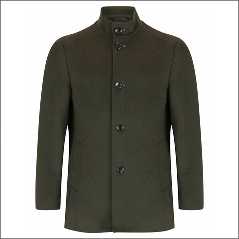 Daniel Grahame Dark Green Watson Tailored Coat~