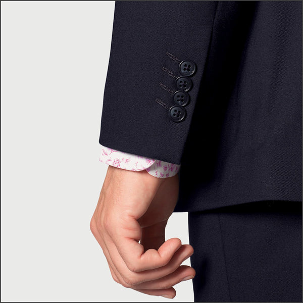 Brook Taverner Wells Wool Blend Navy Suit - Waistcoat Optional*