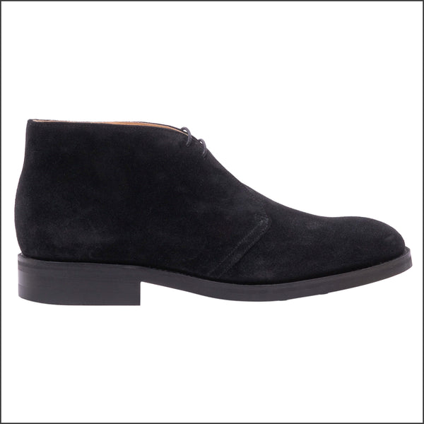 Barker Sandwell - Black Suede Chukka Boot.