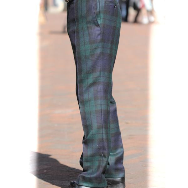 Black Watch Tartan Trousers-- cwmenswear