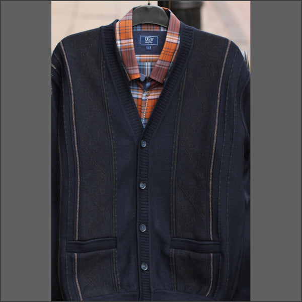 Dg's Ink Pattern Wool Blend Cardigan@