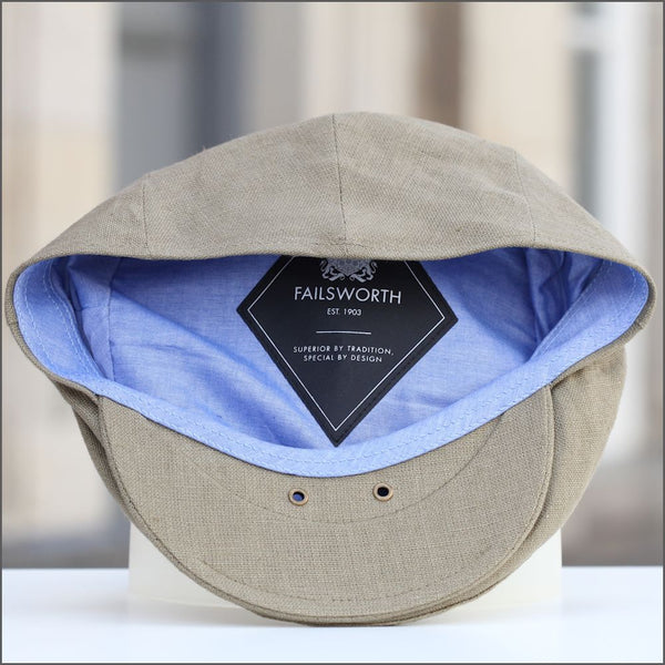 Irish Linen Khaki Cap+
