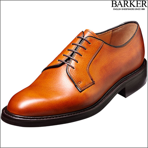 Barker Nairn Cedar Grain Storm Welted Derby.