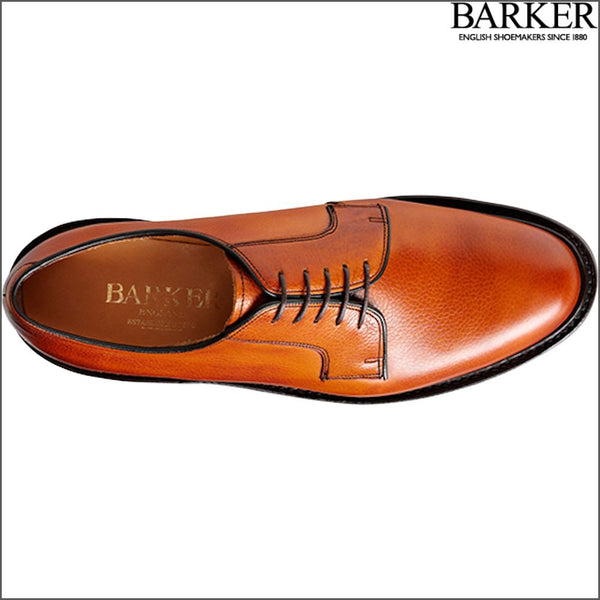 Barker Nairn Cedar Grain Storm Welted Derby.