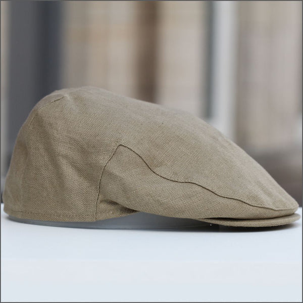 Irish Linen Khaki Cap+