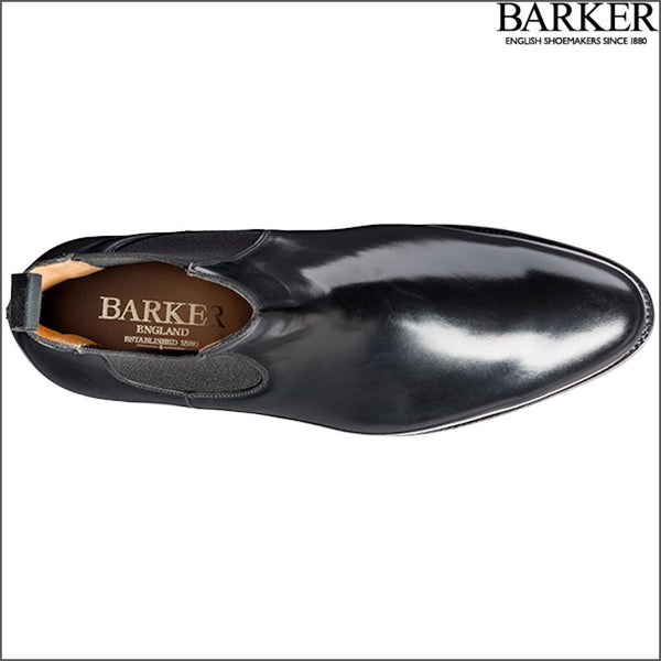 Barker Bedale Black Hi-Shine Boot.