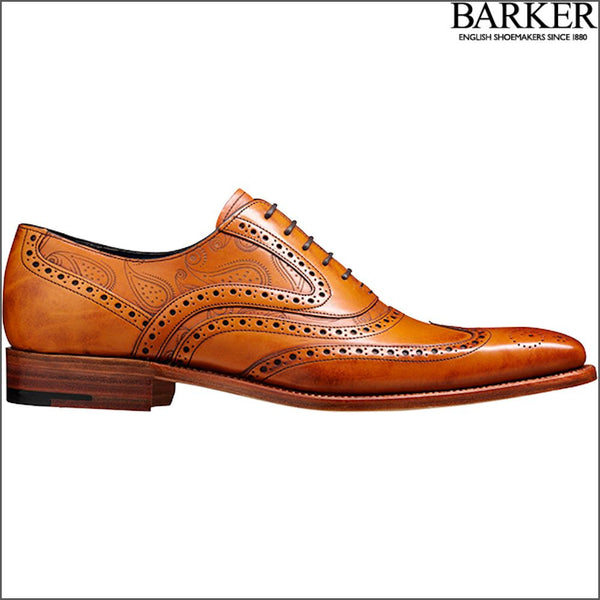 Barker McClean Cedar Calf/Paisley Laser.
