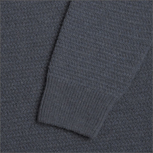 Drifter Blue Chunky Knit Crew Neckº