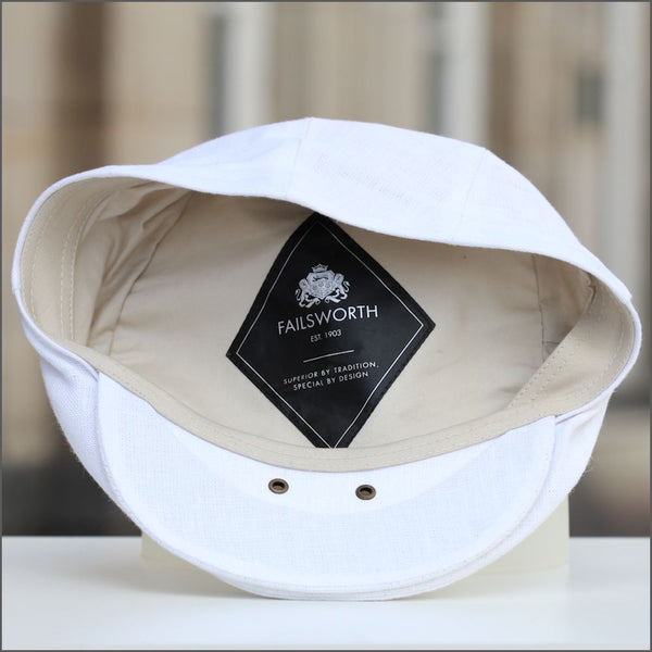 Irish Linen White Cap+