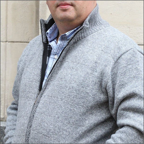 Raphael Valencino Mike Light Gray Zip Cardigan*