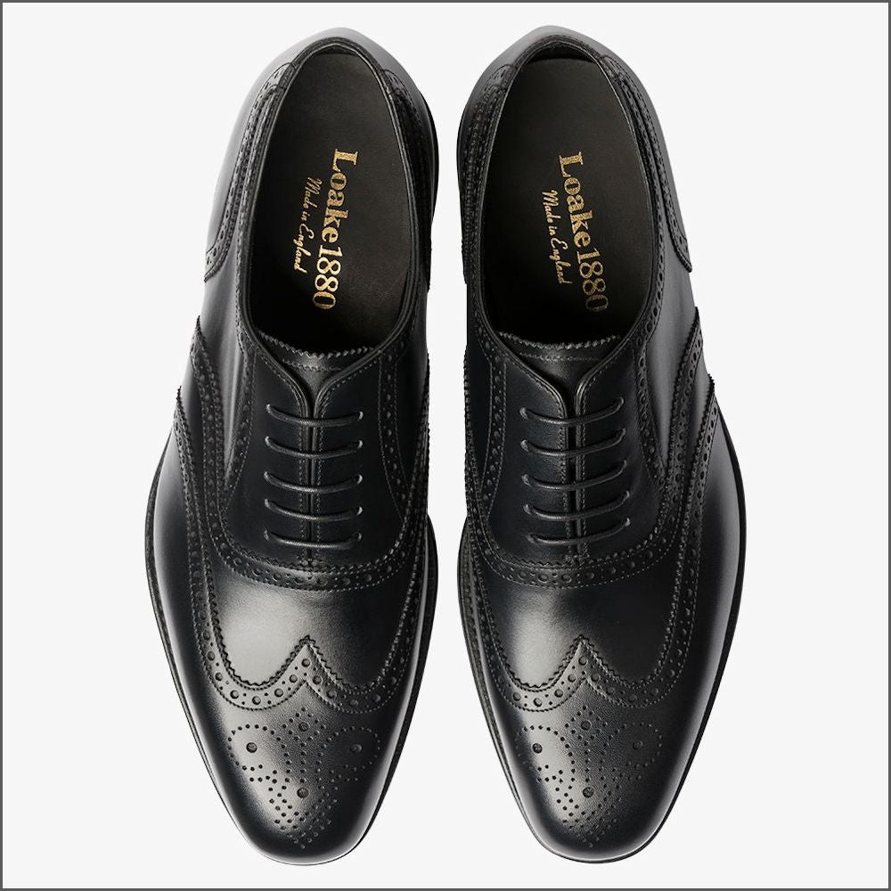 Loake clearance black brogue