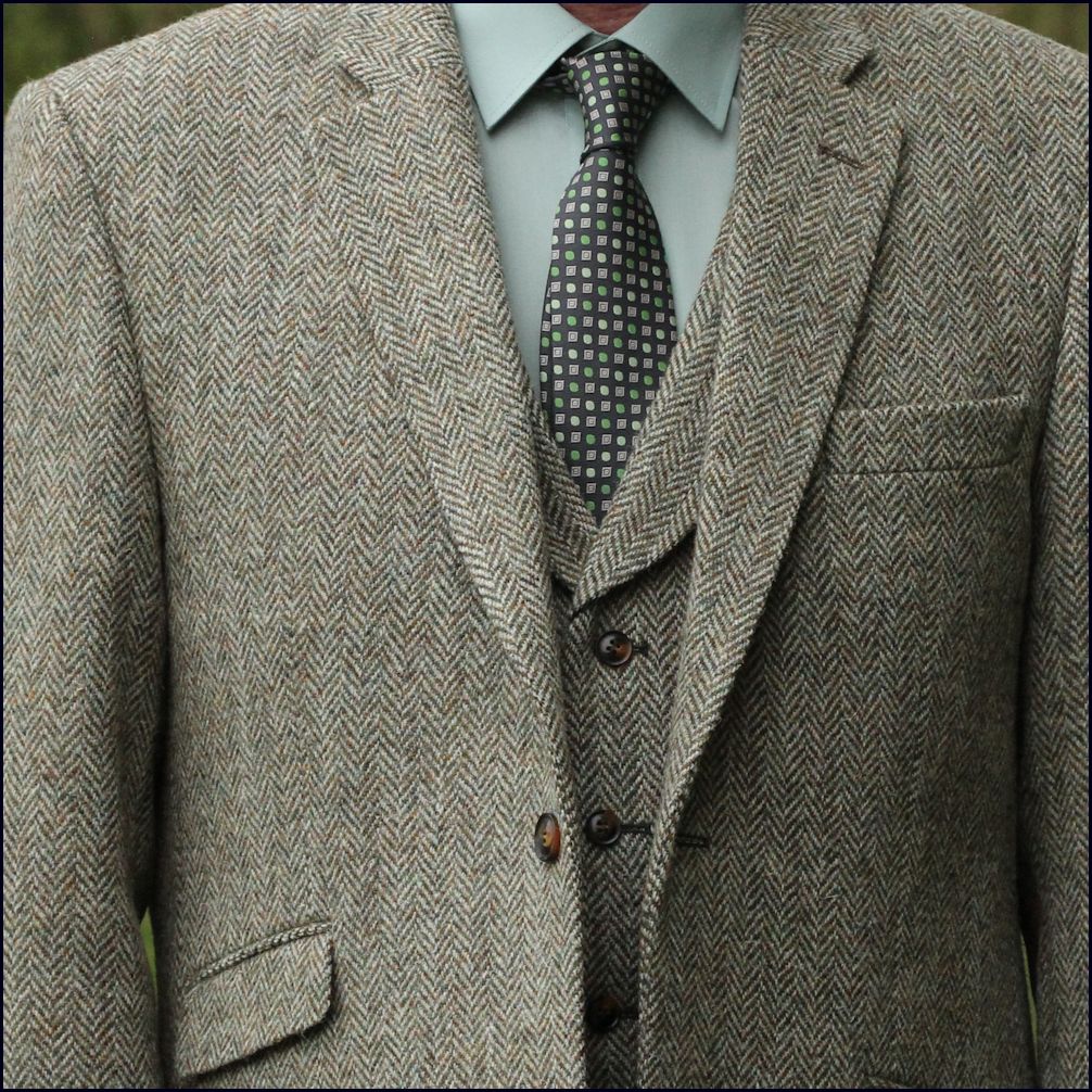 Harris Tweed Beige Herringbone Jacket>> | cwmenswear