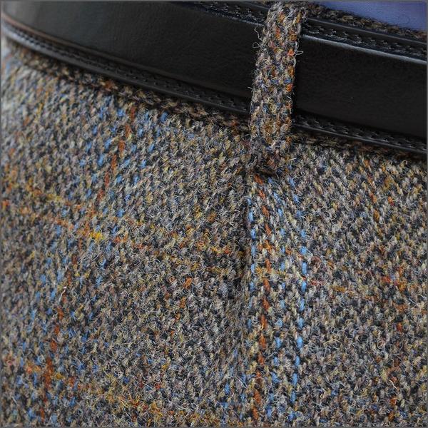 Harris Tweed Brown, Blue, Herringbone 3pc Suit=
