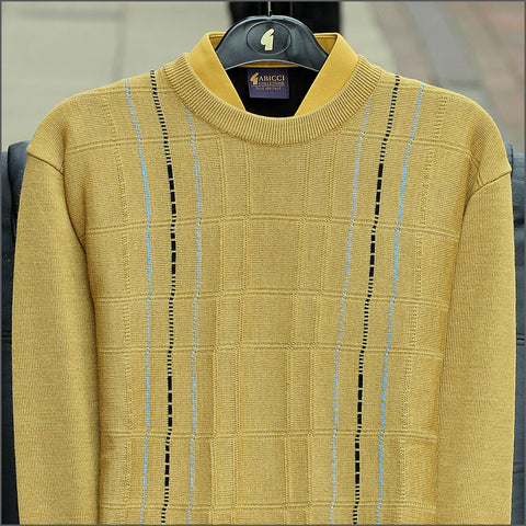 Gabicci M09 Dijon Patterned Crew Neckº