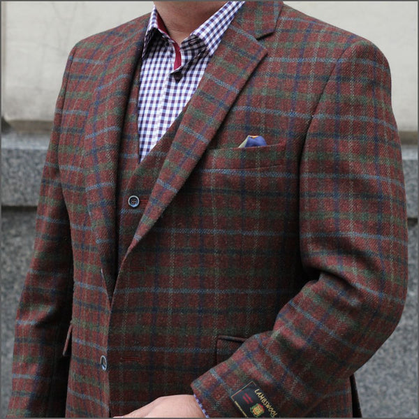 Scott Brick Pure Wool Check Jacket<>