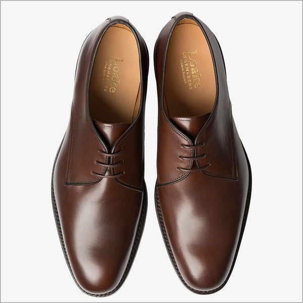 Loake Gable Brown Contemporary Plain Tie Shoe* | cwmenswear