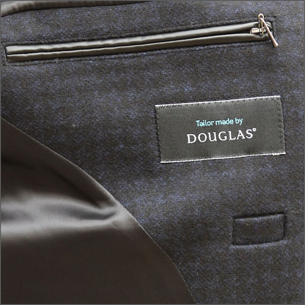 Douglas Lincoln Navy Wool/Cashmere Car Coat<>