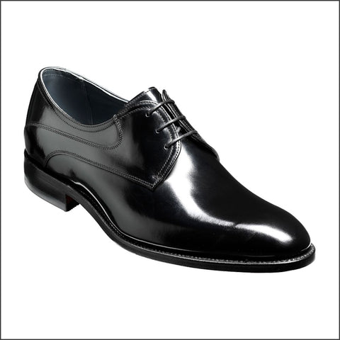 Barker Wickham Black Polish Derby.