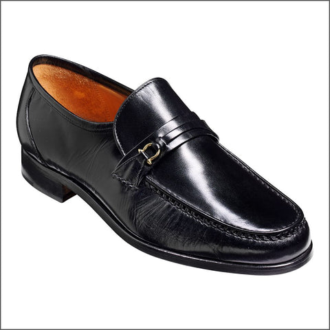 Barker Wade - Black Kid  Hi-Shine Mocassin.