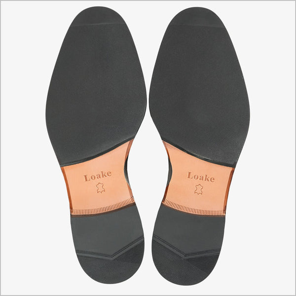 Loake Nicholson Navy Suede Moccasin Shoe=