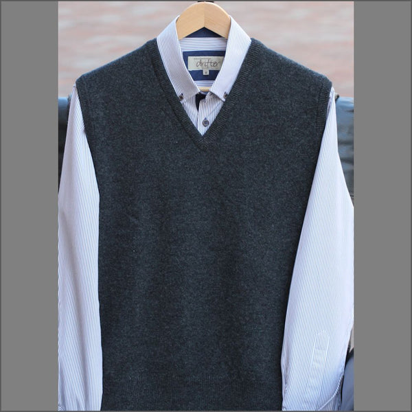 Peter Scott Charcoal New Wool Slip Over,