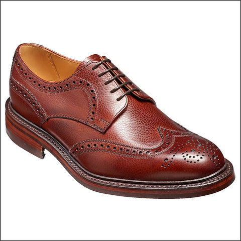 Barker Kelmarsh Cherry Grain Wingtip Derbyº