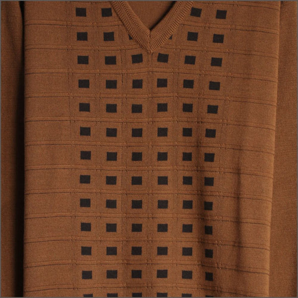 Gabicci M01 Toffee V Neck=