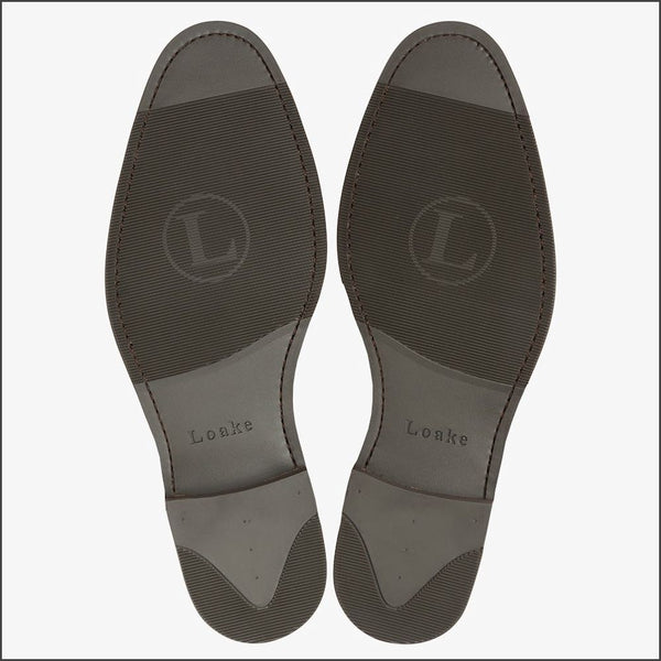 Loake Fleet Dark Brown Semi Brogue Oxford Shoeª