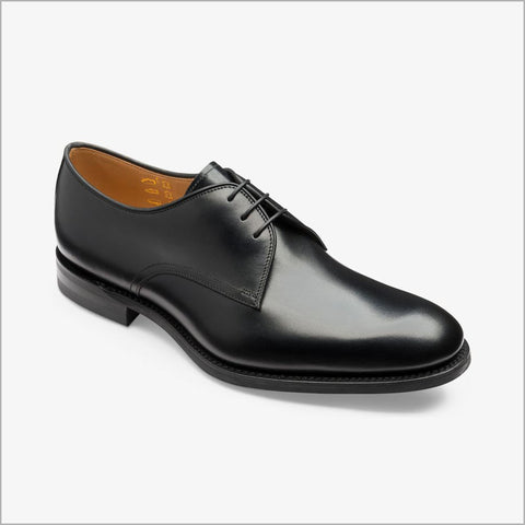 Loake Gable Black Contemporary Plain Tie Shoe Size Size 10.5 Only*